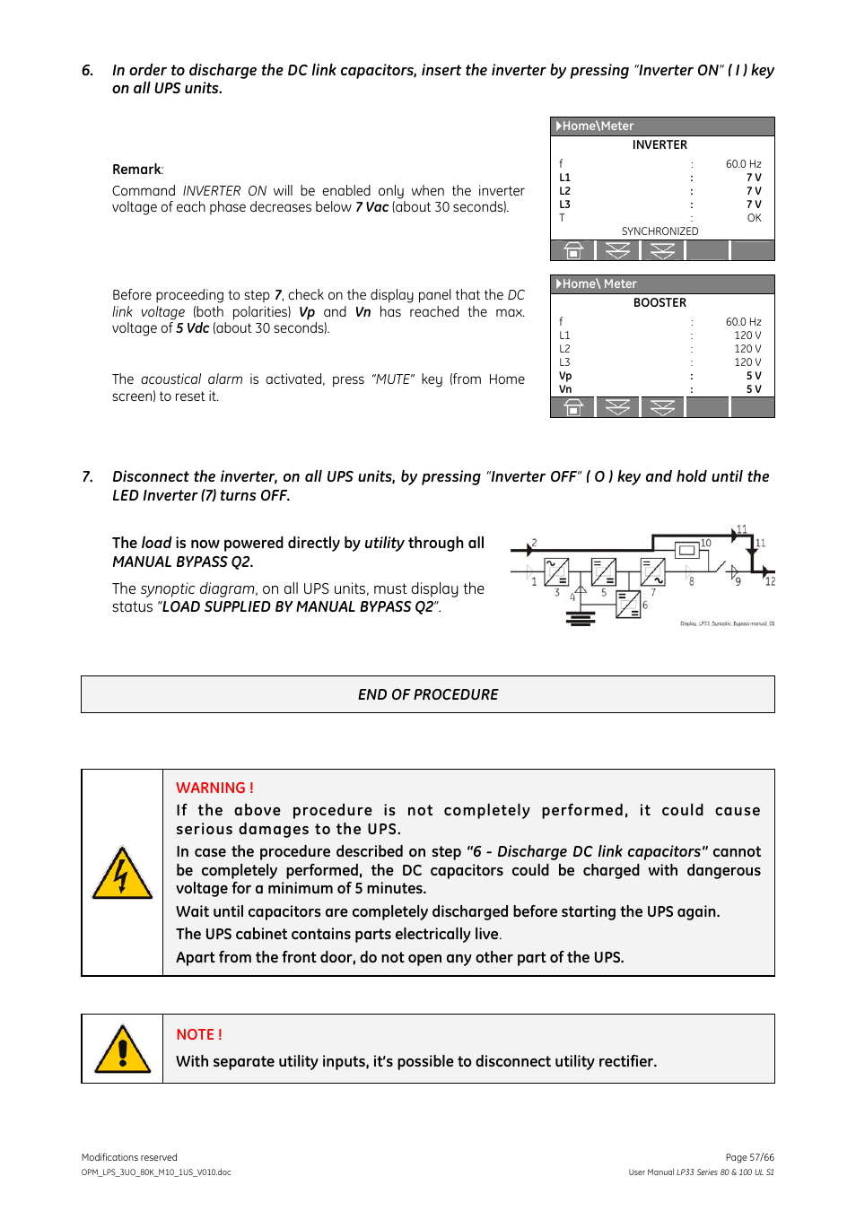 GE Industrial Solutions LP33 Series 80 & 100 User Manual User Manual | Page 57 / 66