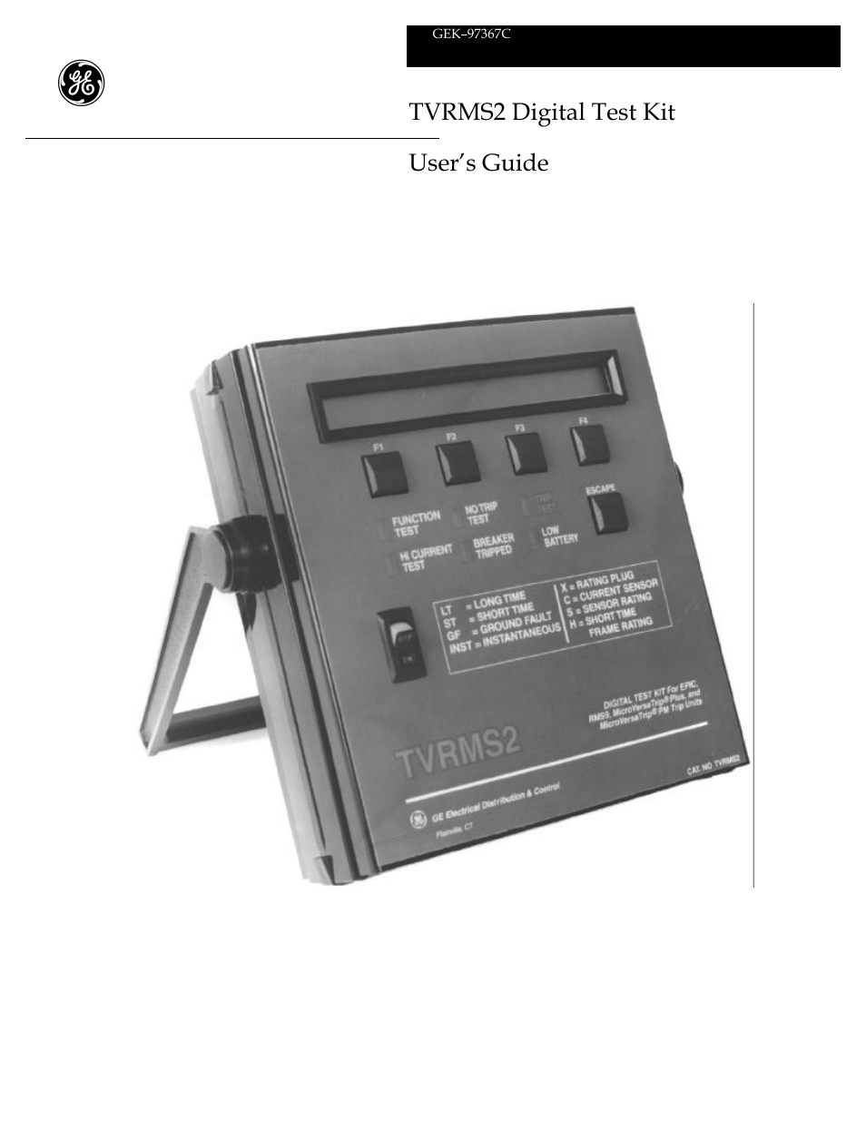 GE Industrial Solutions TVRMS2 Digital Test Kit User Manual | 28 pages