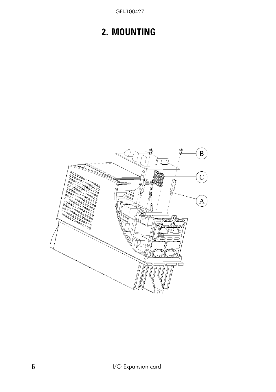 Mounting | GE Industrial Solutions D20A6 expanded I_O for AV-300i Drives User Manual | Page 6 / 16