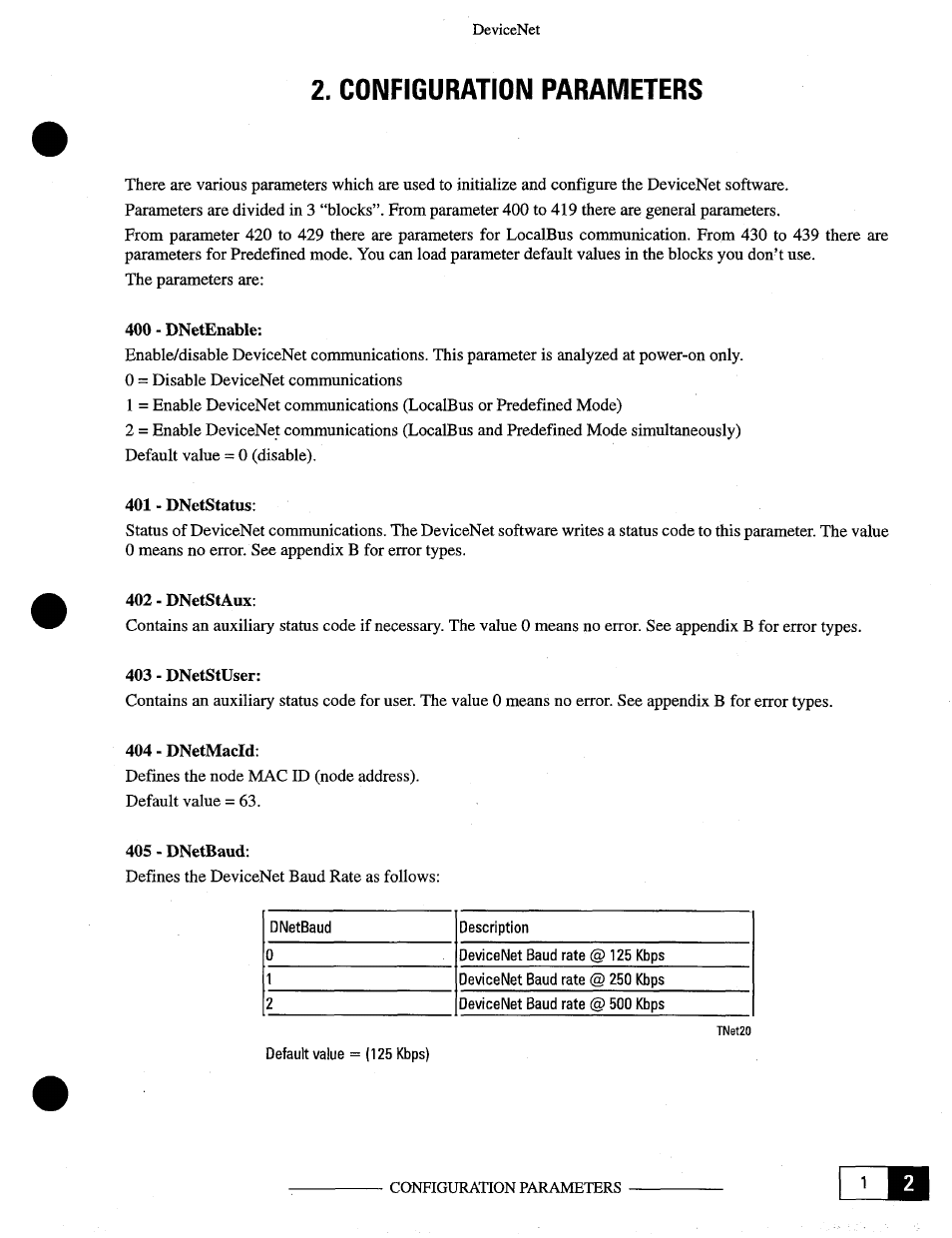 Lize, Configuration parameters | GE Industrial Solutions OKCV3000CN DeviceNet User Manual | Page 11 / 64
