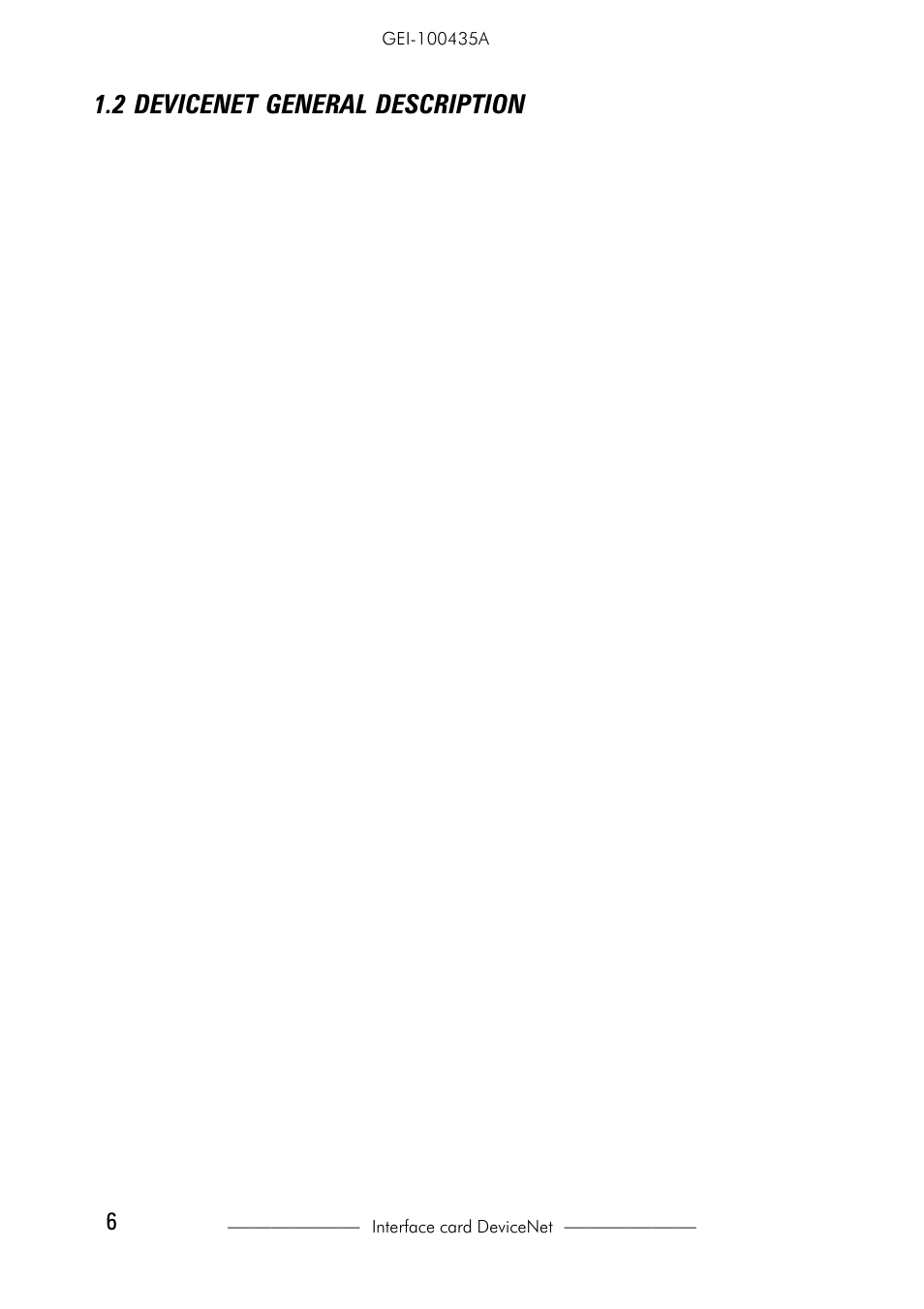 2 devicenet general description | GE Industrial Solutions 6KCV301DNET User Manual | Page 6 / 36