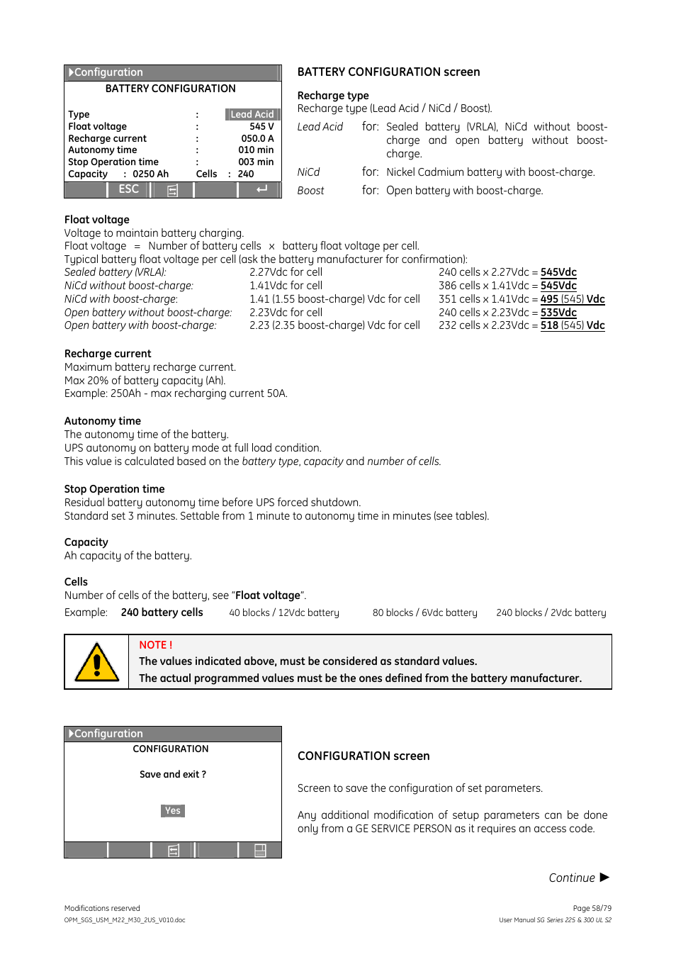 GE Industrial Solutions SG Series 225 & 300 Operating Manual User Manual | Page 58 / 79