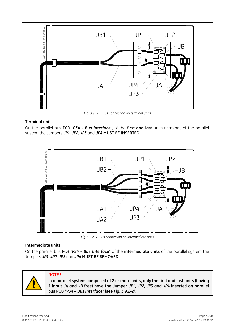 GE Industrial Solutions SG Series 225 & 300 Installation Guide User Manual | Page 33 / 40