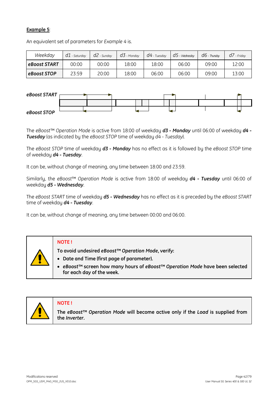 GE Industrial Solutions SG Series 400 & 500 Operating Manual User Manual | Page 42 / 79