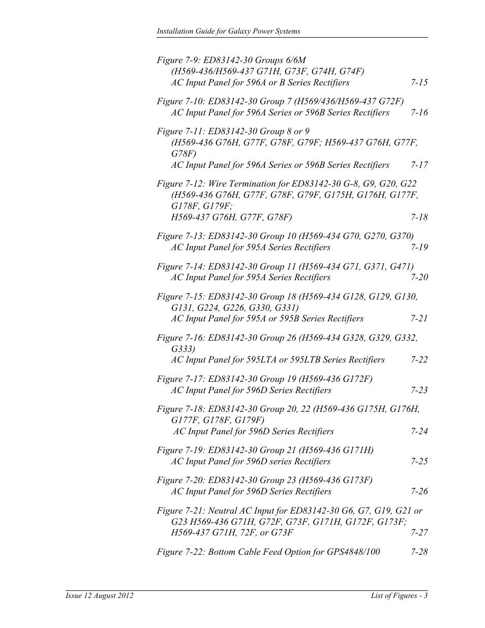 GE Industrial Solutions Galaxy Power Systems User Manual | Page 13 / 220