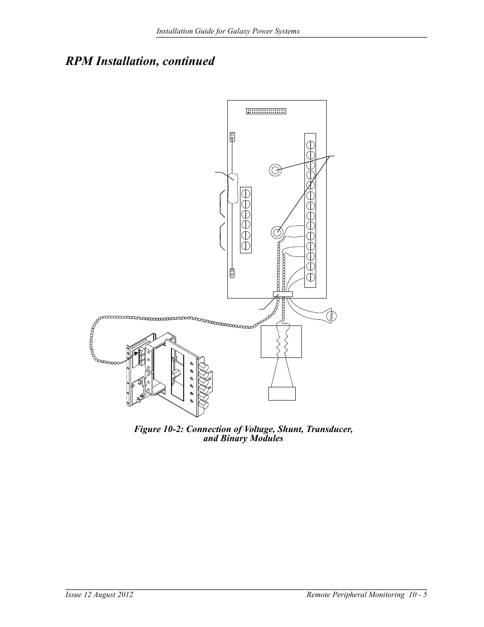 And binary modules, Rpm installation, continued, Tb102 | Tb101 | GE Industrial Solutions Galaxy Power Systems User Manual | Page 147 / 220