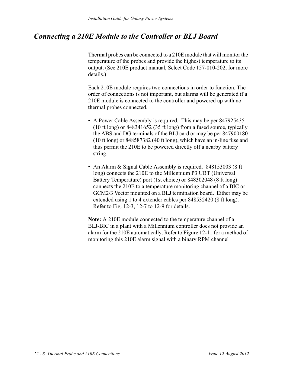 GE Industrial Solutions Galaxy Power Systems User Manual | Page 172 / 220