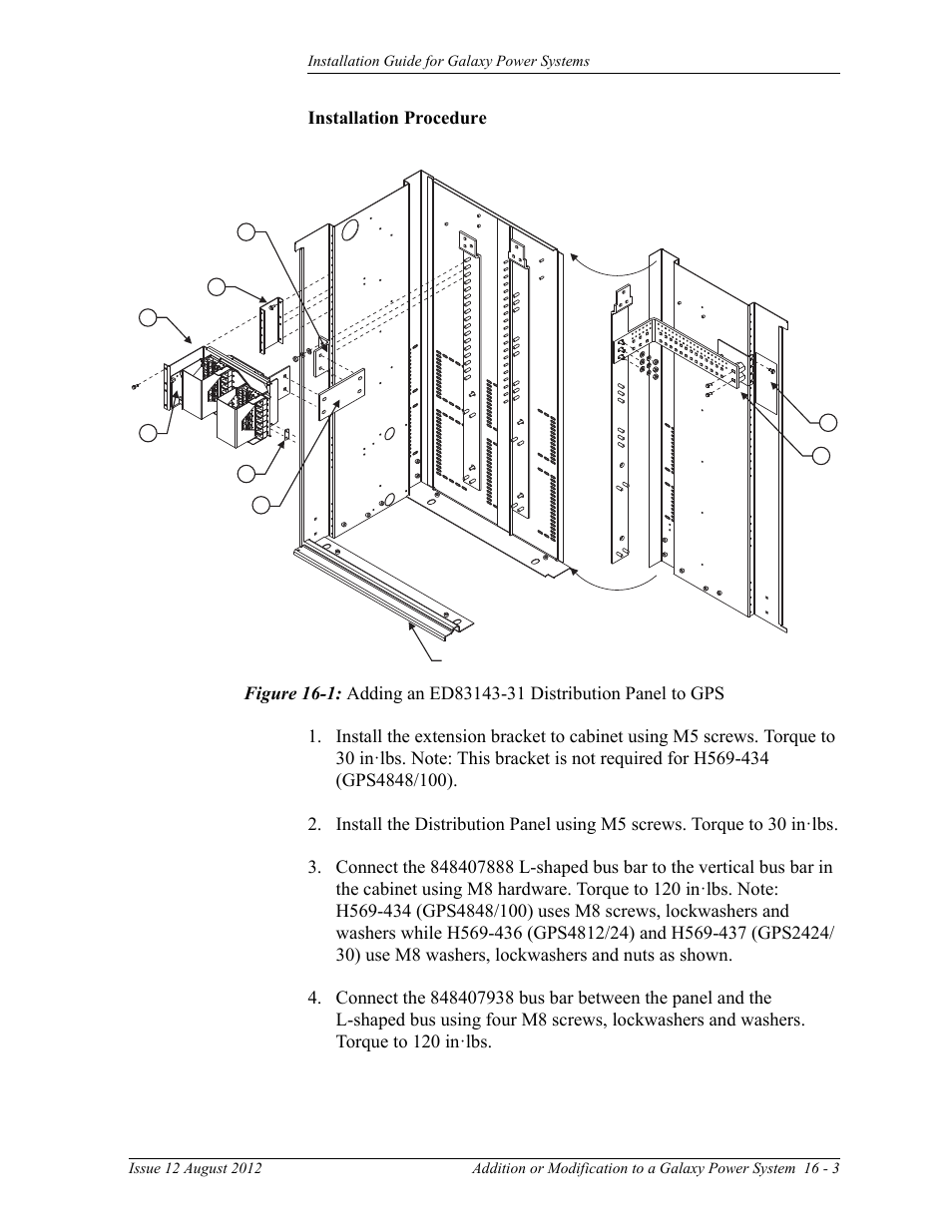 GE Industrial Solutions Galaxy Power Systems User Manual | Page 213 / 220
