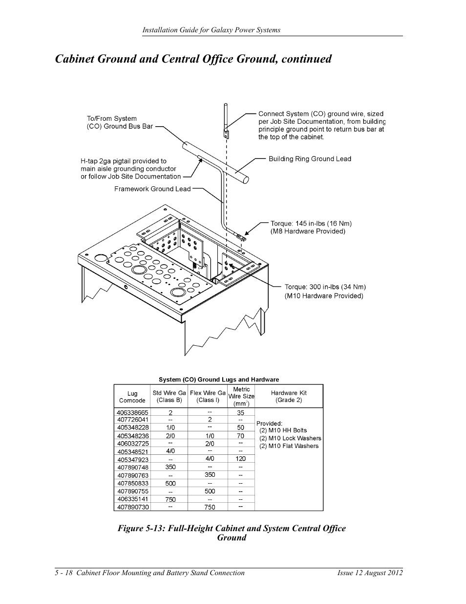 Ground | GE Industrial Solutions Galaxy Power Systems User Manual | Page 64 / 220