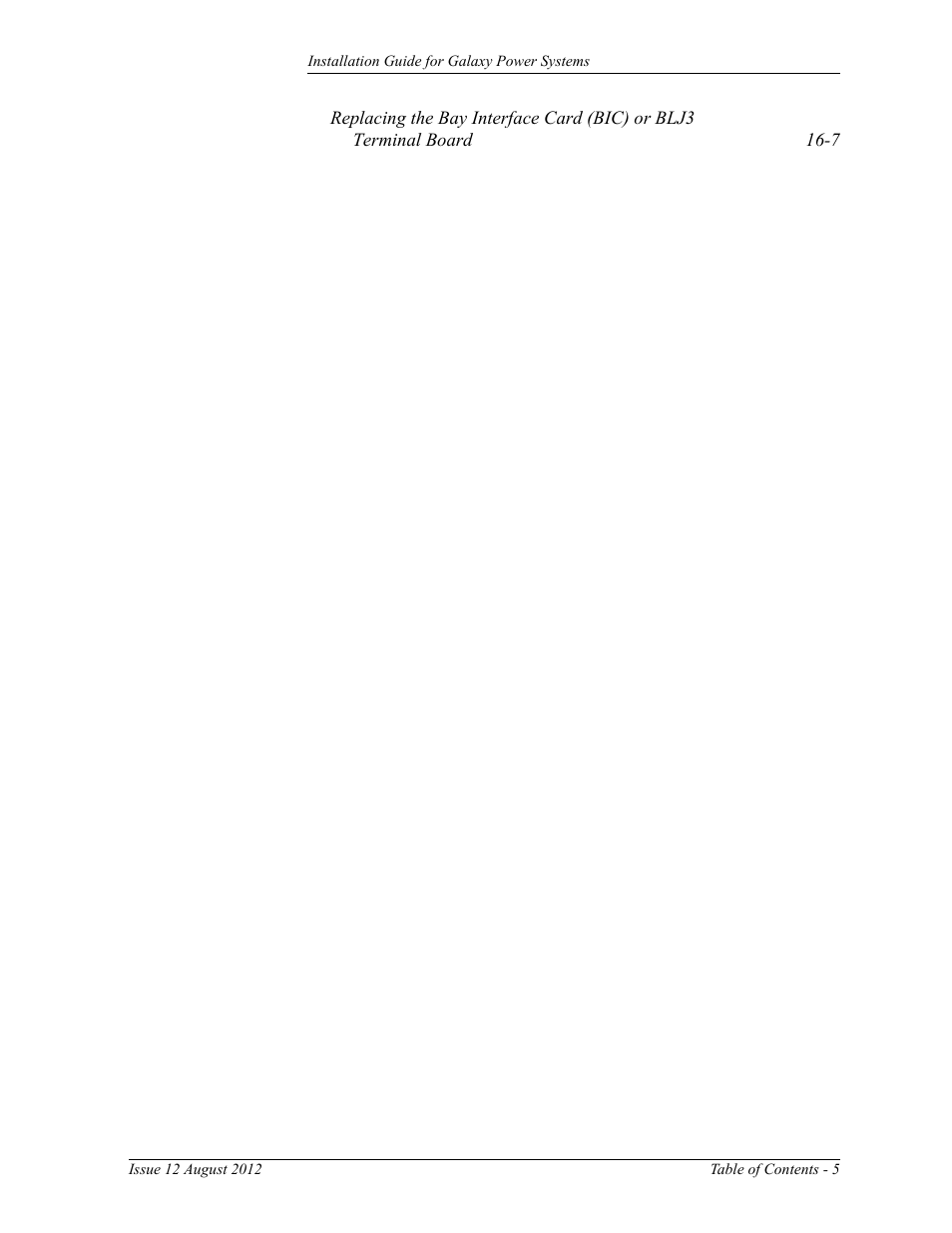 GE Industrial Solutions Galaxy Power Systems User Manual | Page 9 / 220