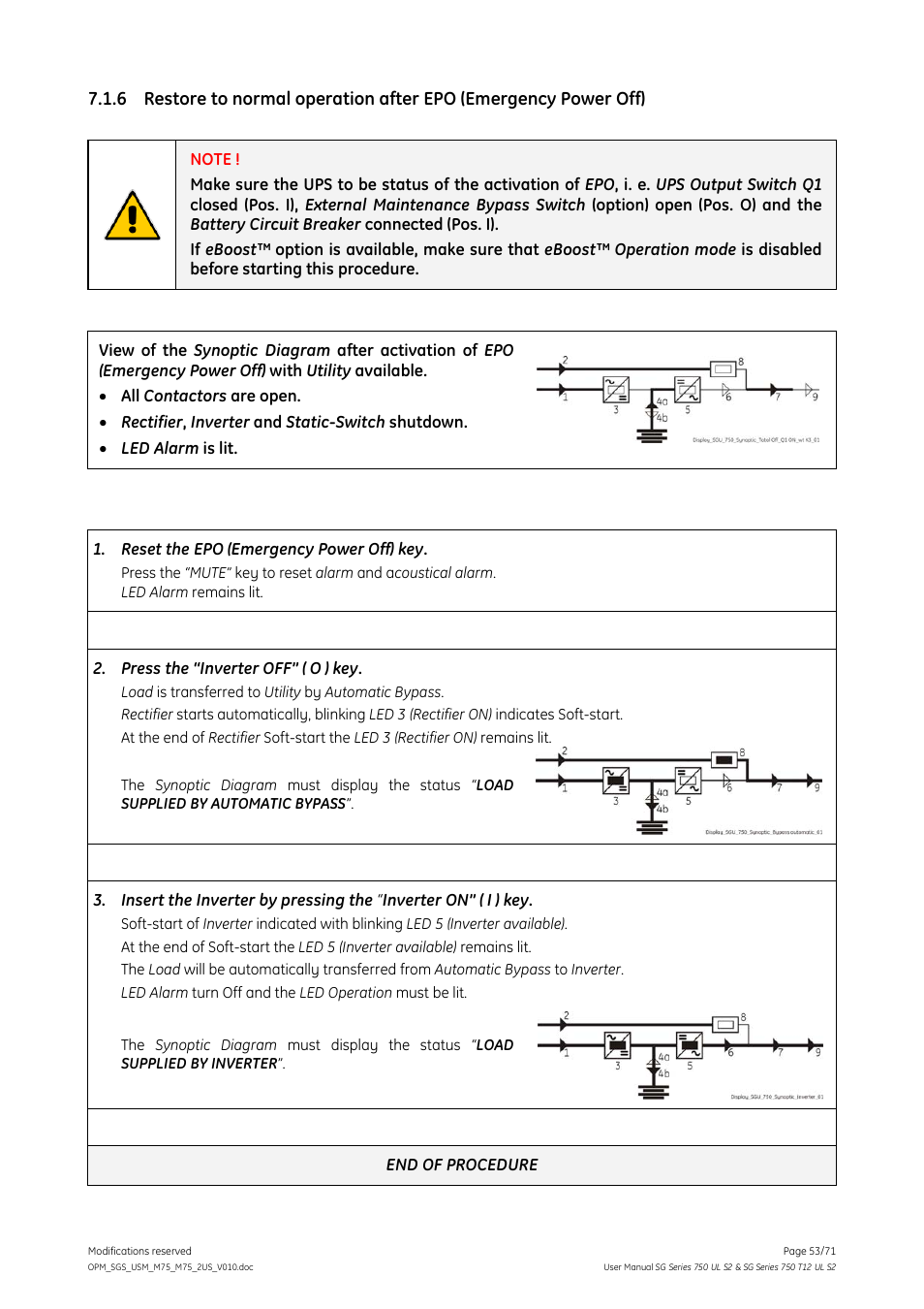 GE Industrial Solutions SG Series 750 T12 UL S2 User Manual User Manual | Page 53 / 71