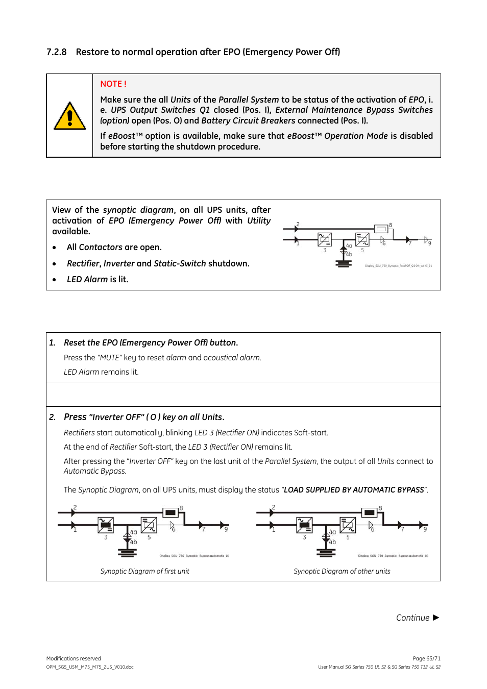 GE Industrial Solutions SG Series 750 T12 UL S2 User Manual User Manual | Page 65 / 71