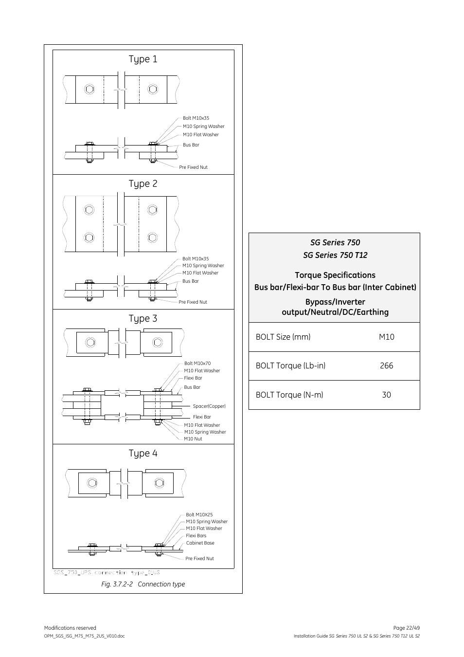 Type 1, Type 2 type 3, Type 4 | GE Industrial Solutions SG Series 750 T12 UL S2 Installation Guide User Manual | Page 22 / 49