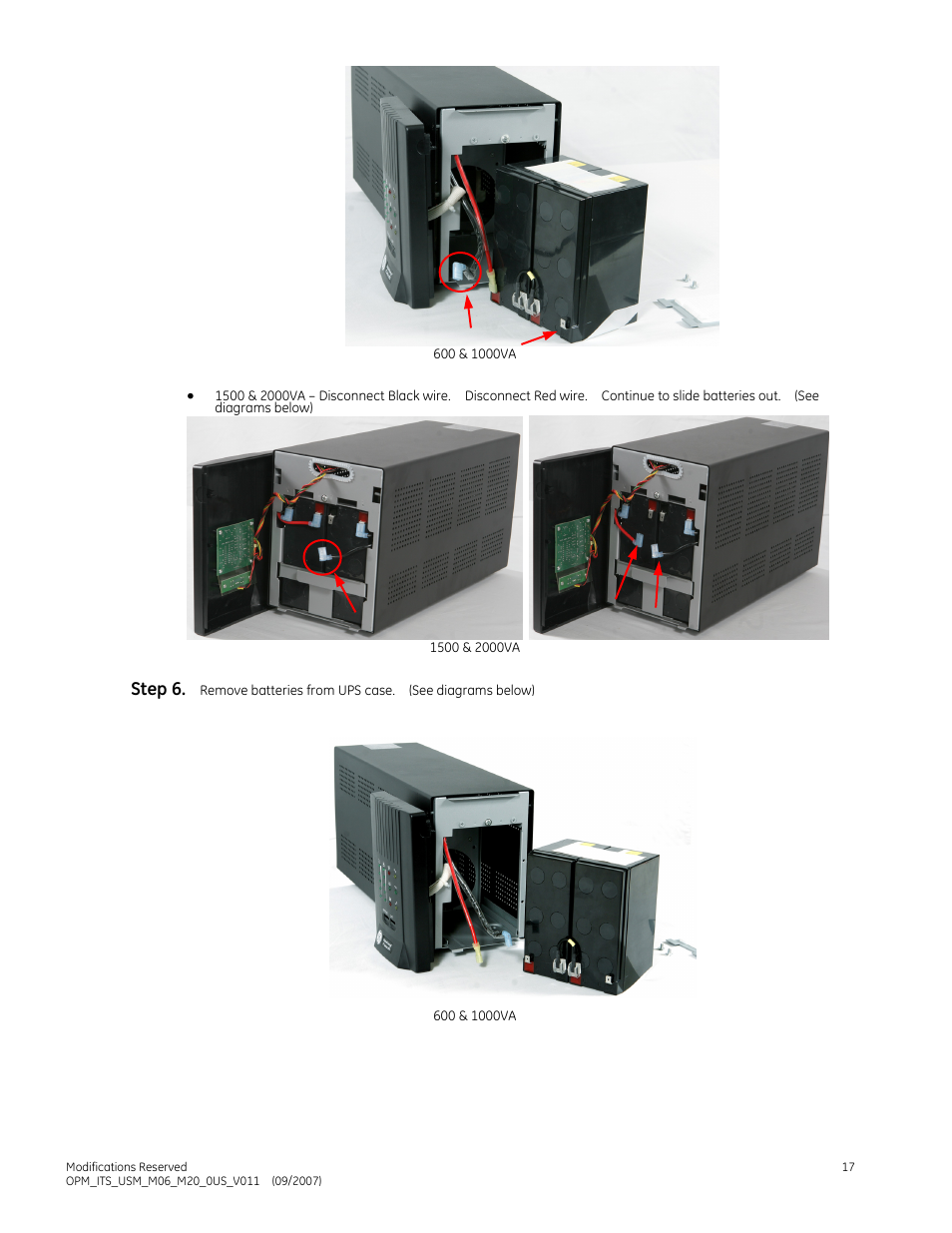 Step 6 | GE Industrial Solutions IT Series 600-2000VA User Manual | Page 21 / 31
