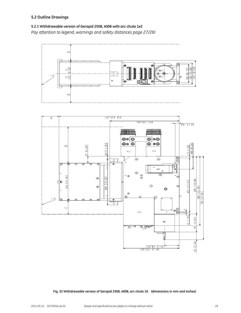 GE Industrial Solutions GERAPID 2508, 4008, 5008, 6008 WITH ARC CHUTE 1X2 User Manual | Page 29 / 60