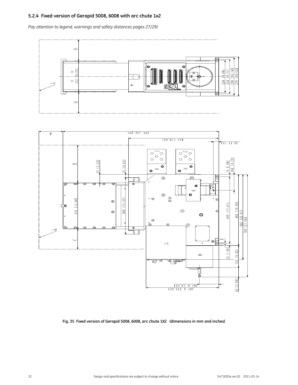 GE Industrial Solutions GERAPID 2508, 4008, 5008, 6008 WITH ARC CHUTE 1X2 User Manual | Page 32 / 60