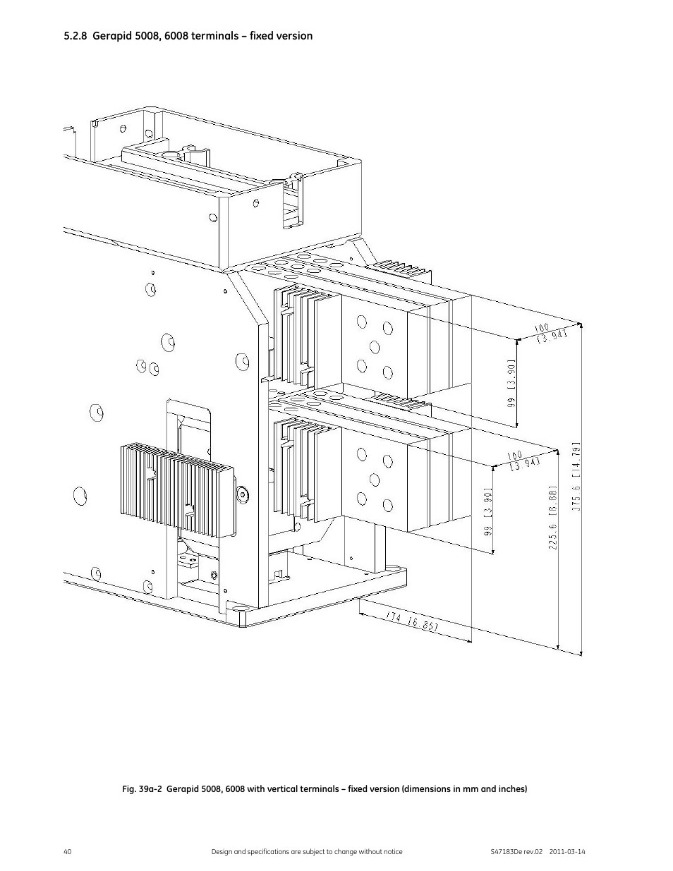 GE Industrial Solutions GERAPID 2508, 4008, 5008, 6008 WITH ARC CHUTE 1X2 User Manual | Page 40 / 60