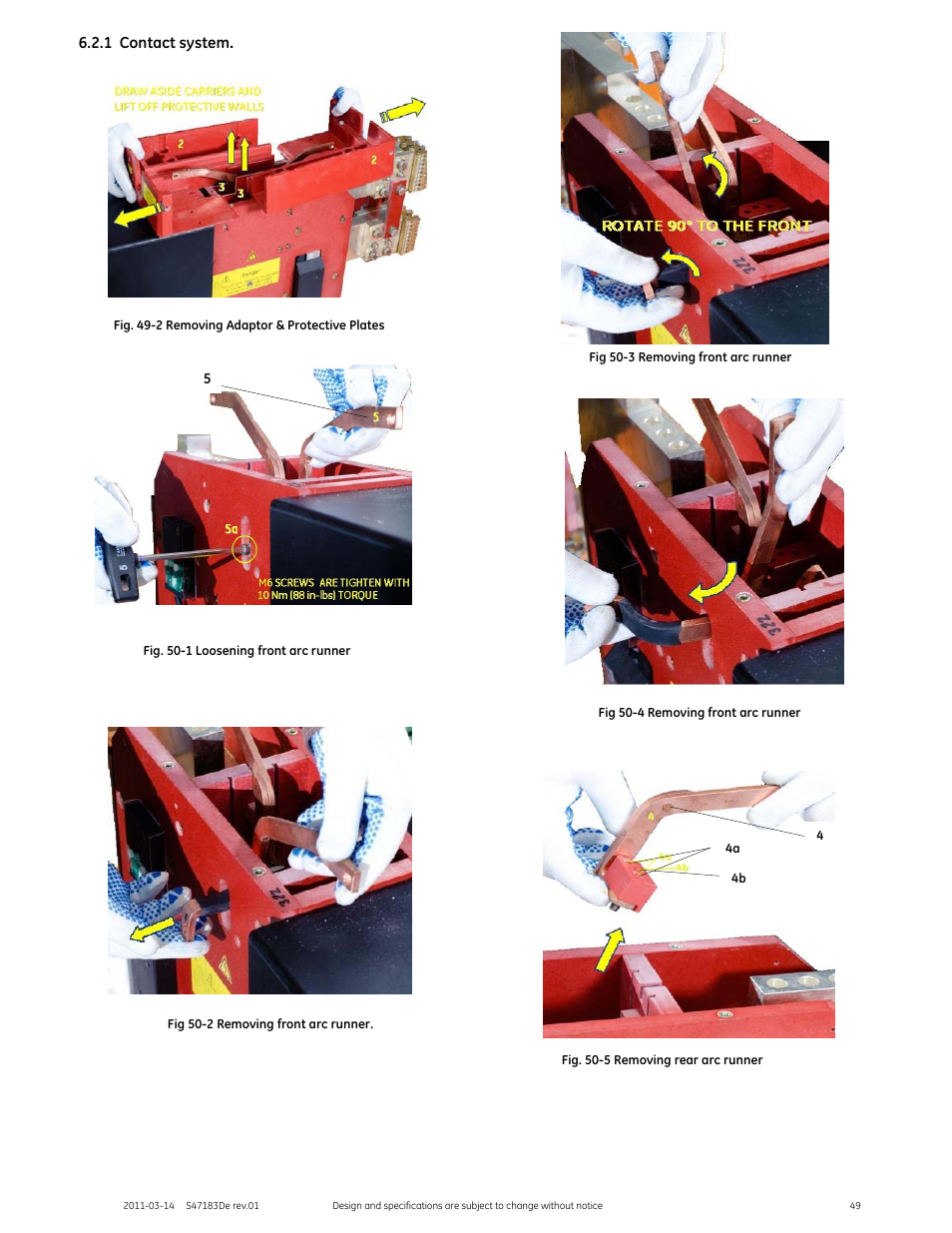 GE Industrial Solutions GERAPID 2508, 4008, 5008, 6008 WITH ARC CHUTE 1X2 User Manual | Page 49 / 60