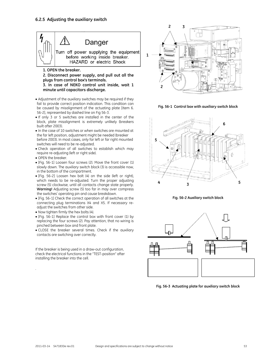 GE Industrial Solutions GERAPID 2508, 4008, 5008, 6008 WITH ARC CHUTE 1X2 User Manual | Page 53 / 60