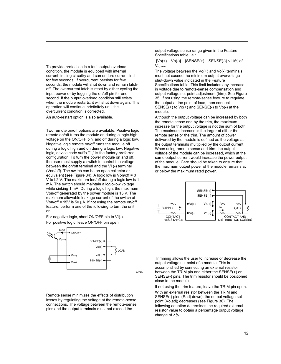 GE Industrial Solutions QPW050-060 Series User Manual | Page 12 / 24
