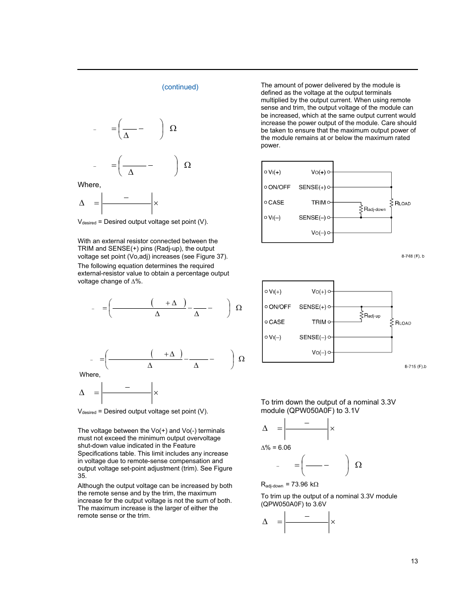 GE Industrial Solutions QPW050-060 Series User Manual | Page 13 / 24