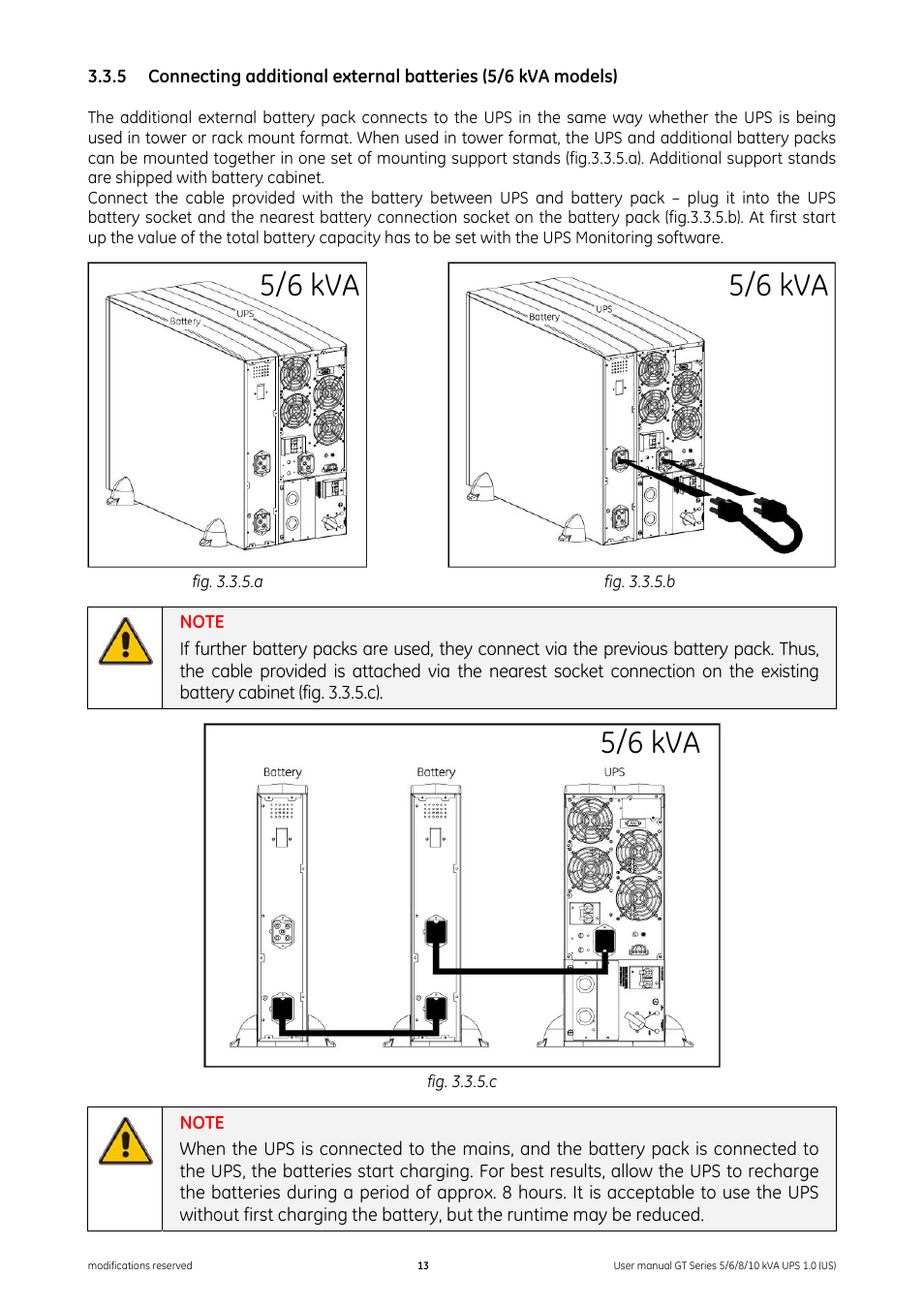 5/6 kva | GE Industrial Solutions Digital Energy GT Series UPS 5_6_8_10 kVA User Manual | Page 13 / 41