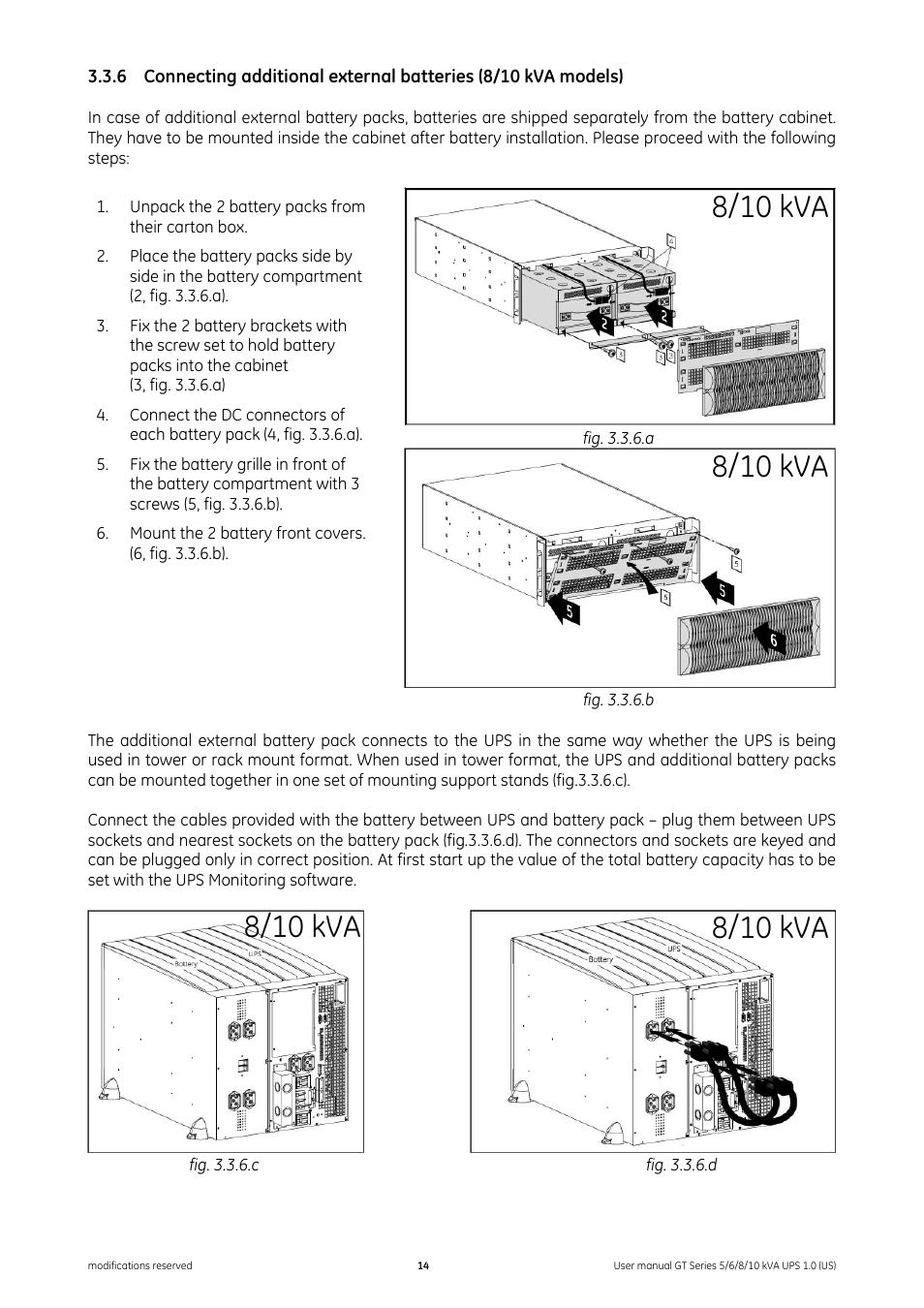 8/10 kva | GE Industrial Solutions Digital Energy GT Series UPS 5_6_8_10 kVA User Manual | Page 14 / 41