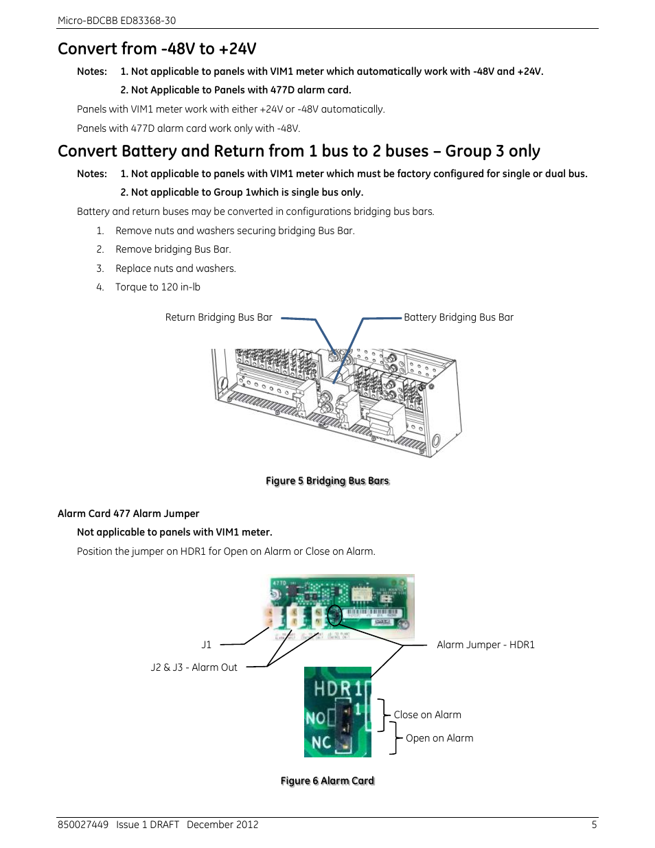 Convert from -48v to +24v | GE Industrial Solutions Mini-BDFB User Manual | Page 5 / 12