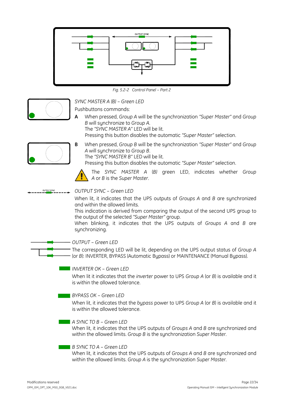 GE Industrial Solutions ISM User Manual | Page 22 / 34