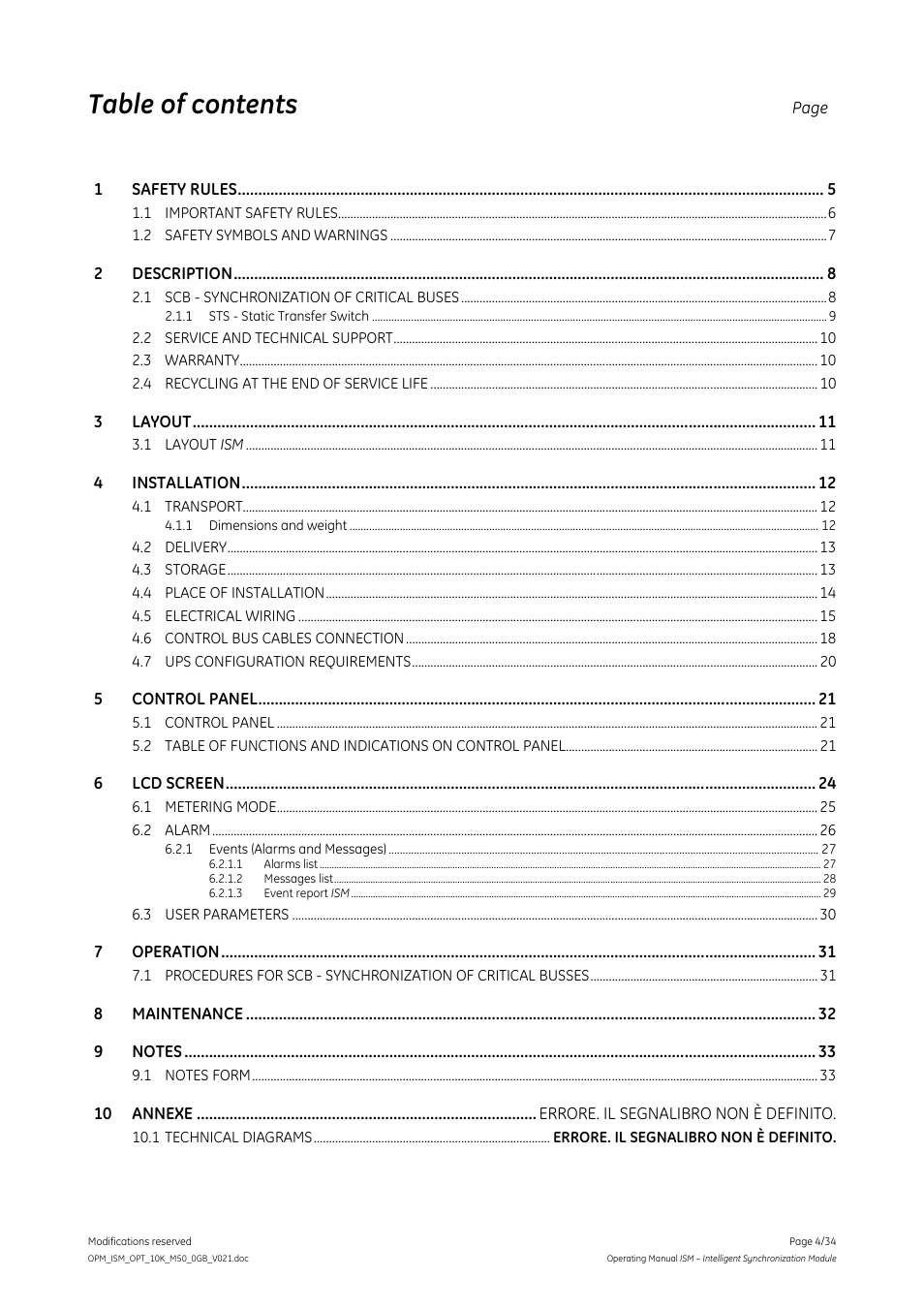 GE Industrial Solutions ISM User Manual | Page 4 / 34