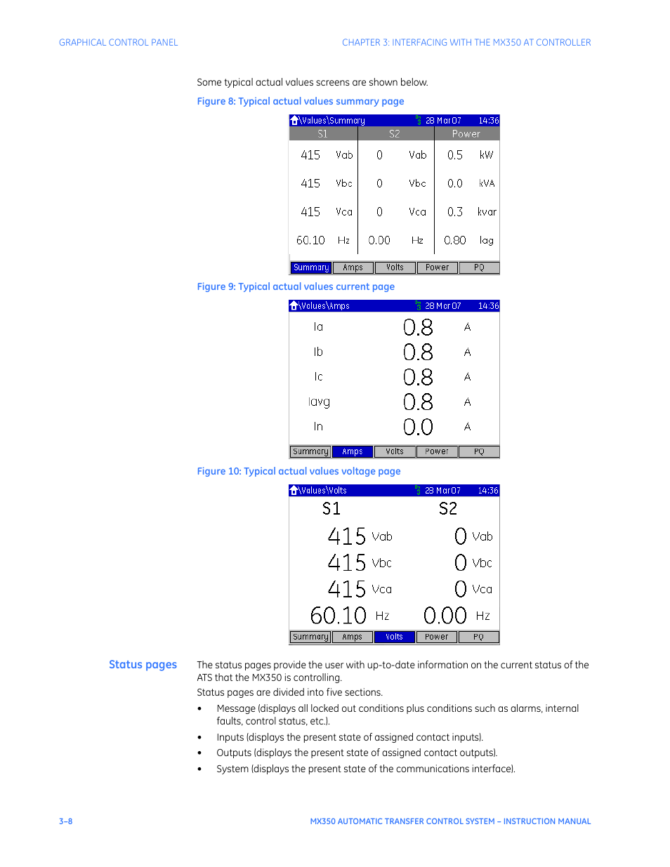 GE Industrial Solutions MX350 Instruction manual User Manual | Page 38 / 114