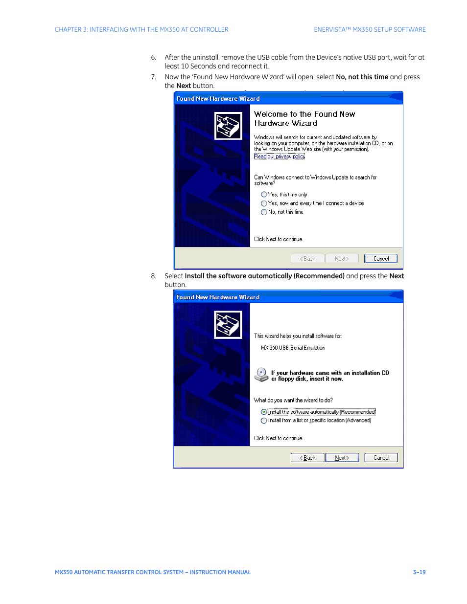GE Industrial Solutions MX350 Instruction manual User Manual | Page 49 / 114