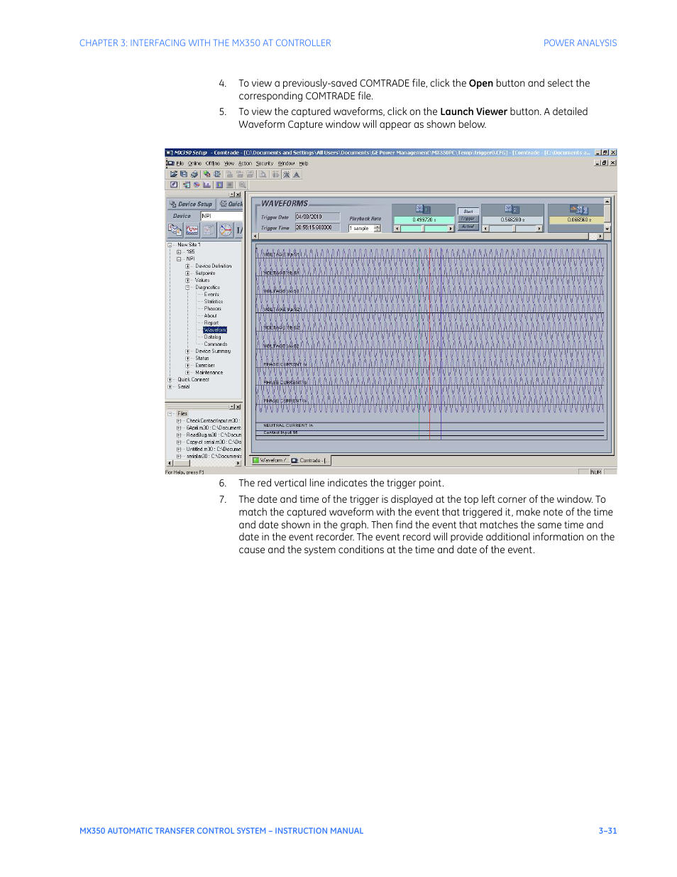 GE Industrial Solutions MX350 Instruction manual User Manual | Page 61 / 114