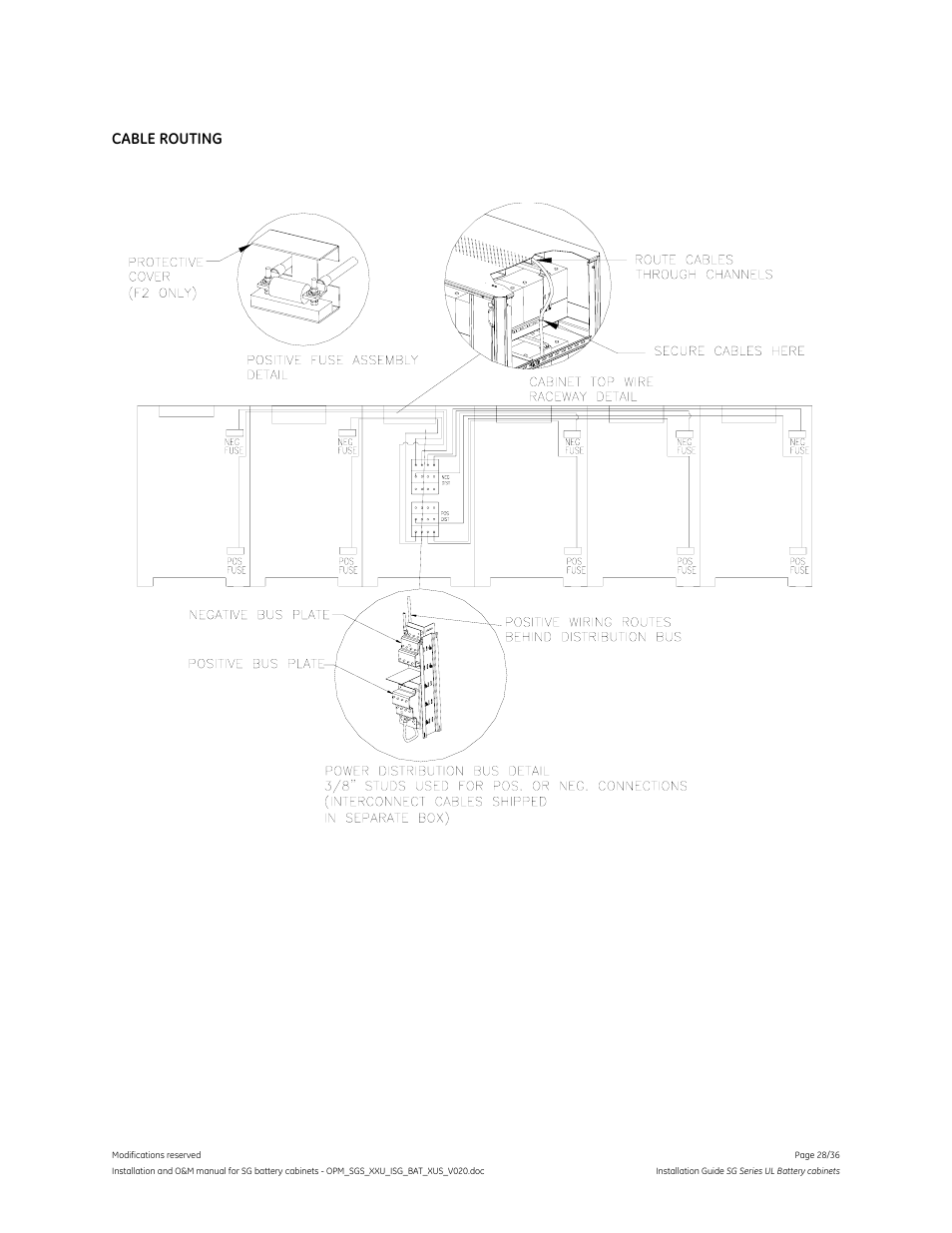 GE Industrial Solutions SG Series UL LISTED BATTERY CABINETS User Manual | Page 27 / 36