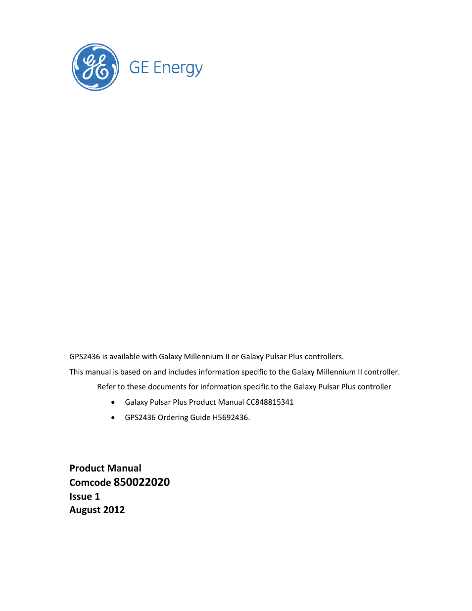 GE Industrial Solutions GPS2436 User Manual | 97 pages