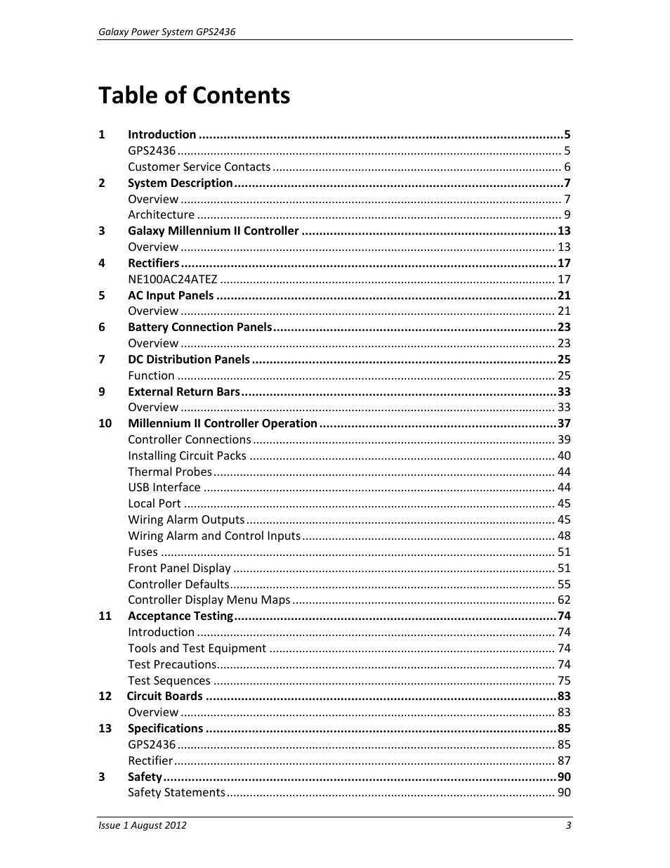 GE Industrial Solutions GPS2436 User Manual | Page 3 / 97