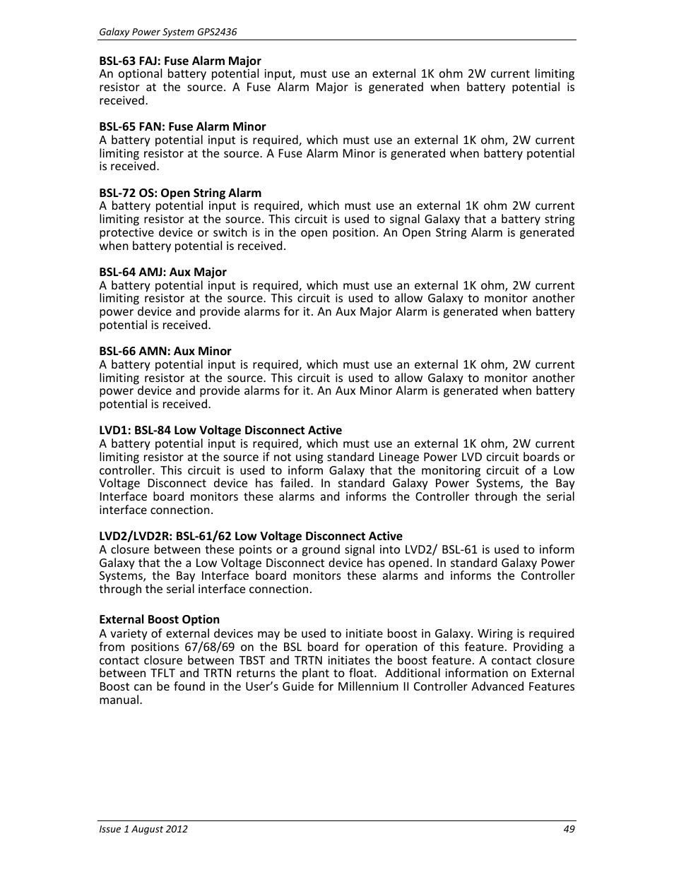GE Industrial Solutions GPS2436 User Manual | Page 49 / 97