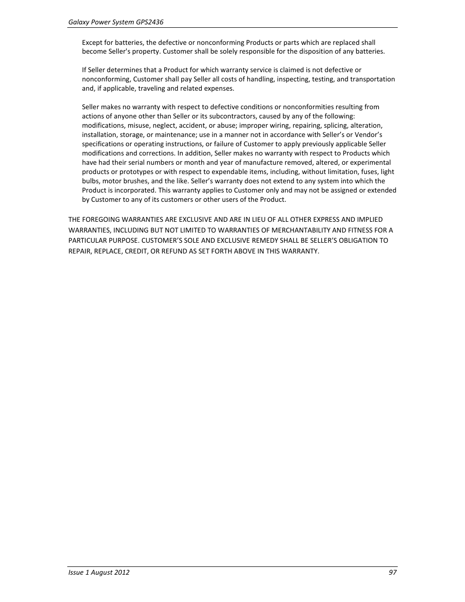 GE Industrial Solutions GPS2436 User Manual | Page 97 / 97