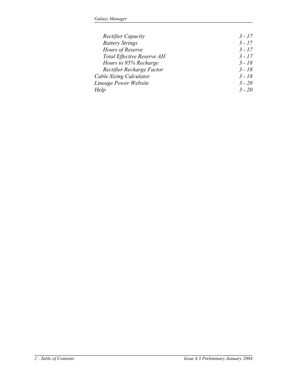 GE Industrial Solutions Galaxy Manager User Manual | Page 6 / 34