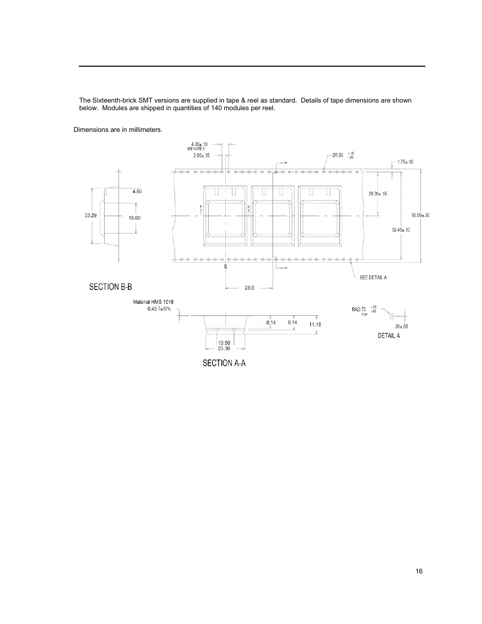 GE Industrial Solutions KNW013-020 (Sixteenth-Brick) User Manual | Page 16 / 17
