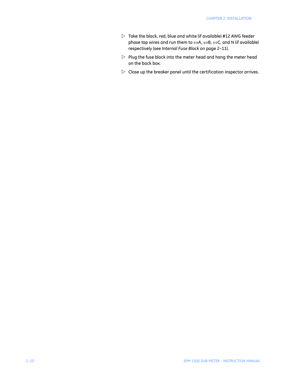 GE Industrial Solutions EPM1500 Single Point Submetering System User Manual | Page 20 / 52