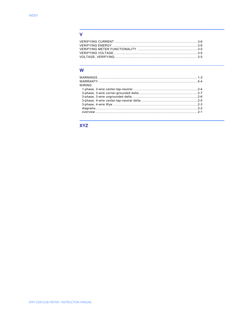 GE Industrial Solutions EPM1500 Single Point Submetering System User Manual | Page 51 / 52
