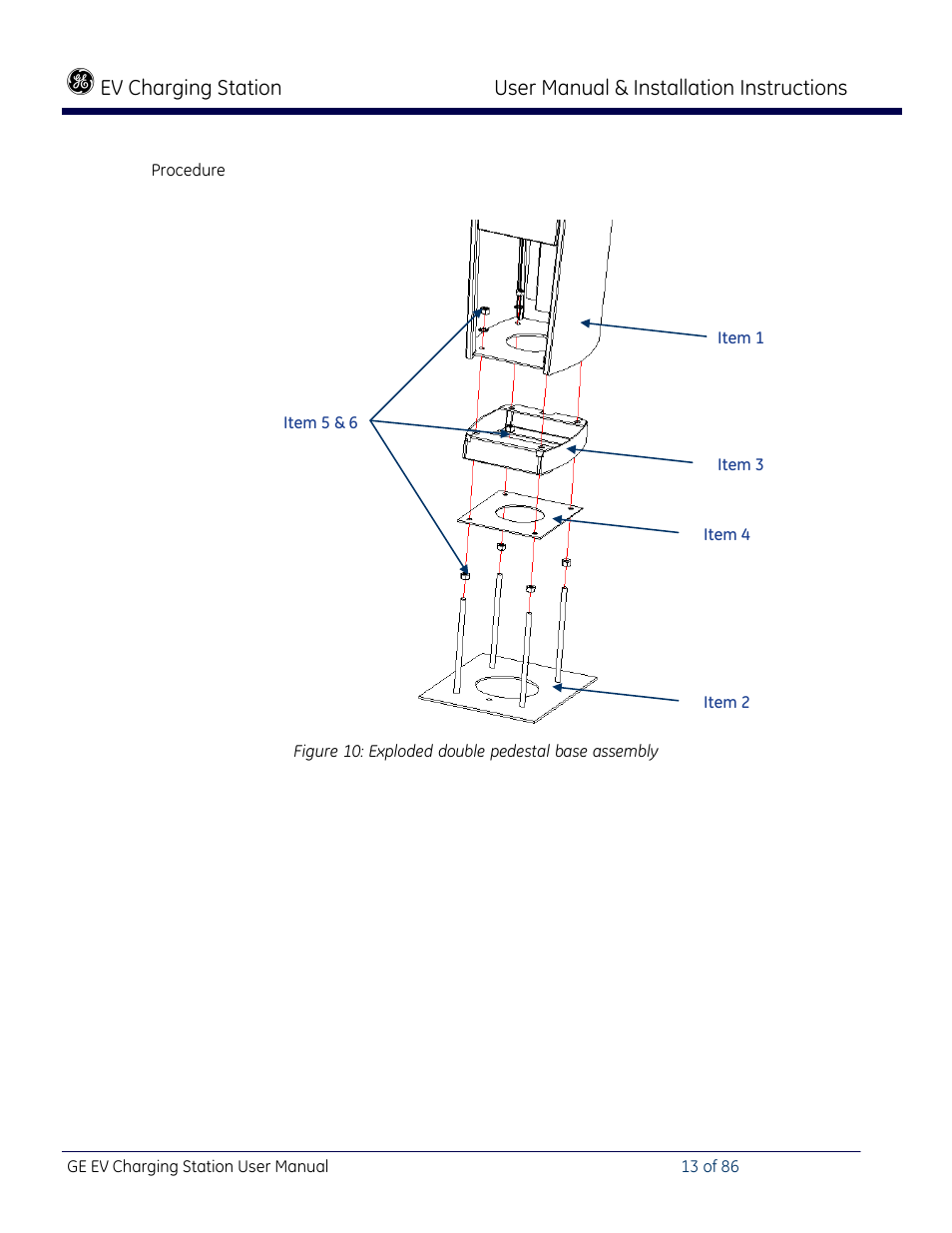 Ev charging station, User manual & installation instructions | GE Industrial Solutions NEMA EVSE CHARGING STATION User Manual | Page 13 / 86