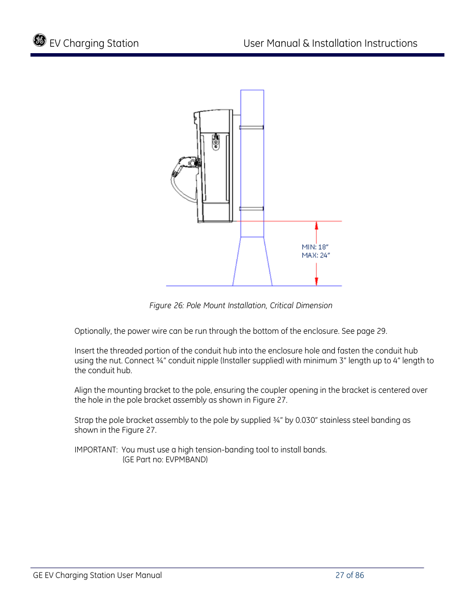 GE Industrial Solutions NEMA EVSE CHARGING STATION User Manual | Page 27 / 86