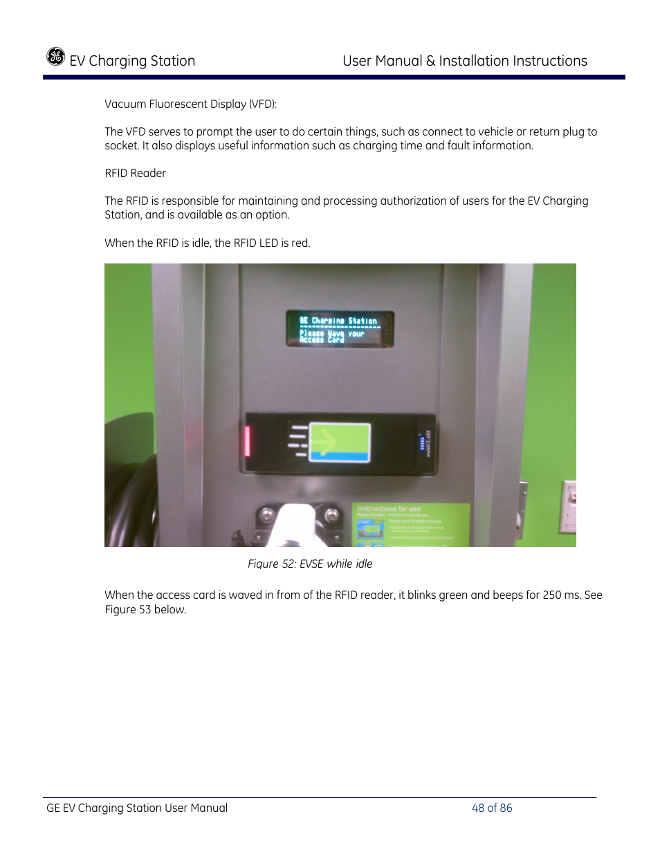 GE Industrial Solutions NEMA EVSE CHARGING STATION User Manual | Page 48 / 86