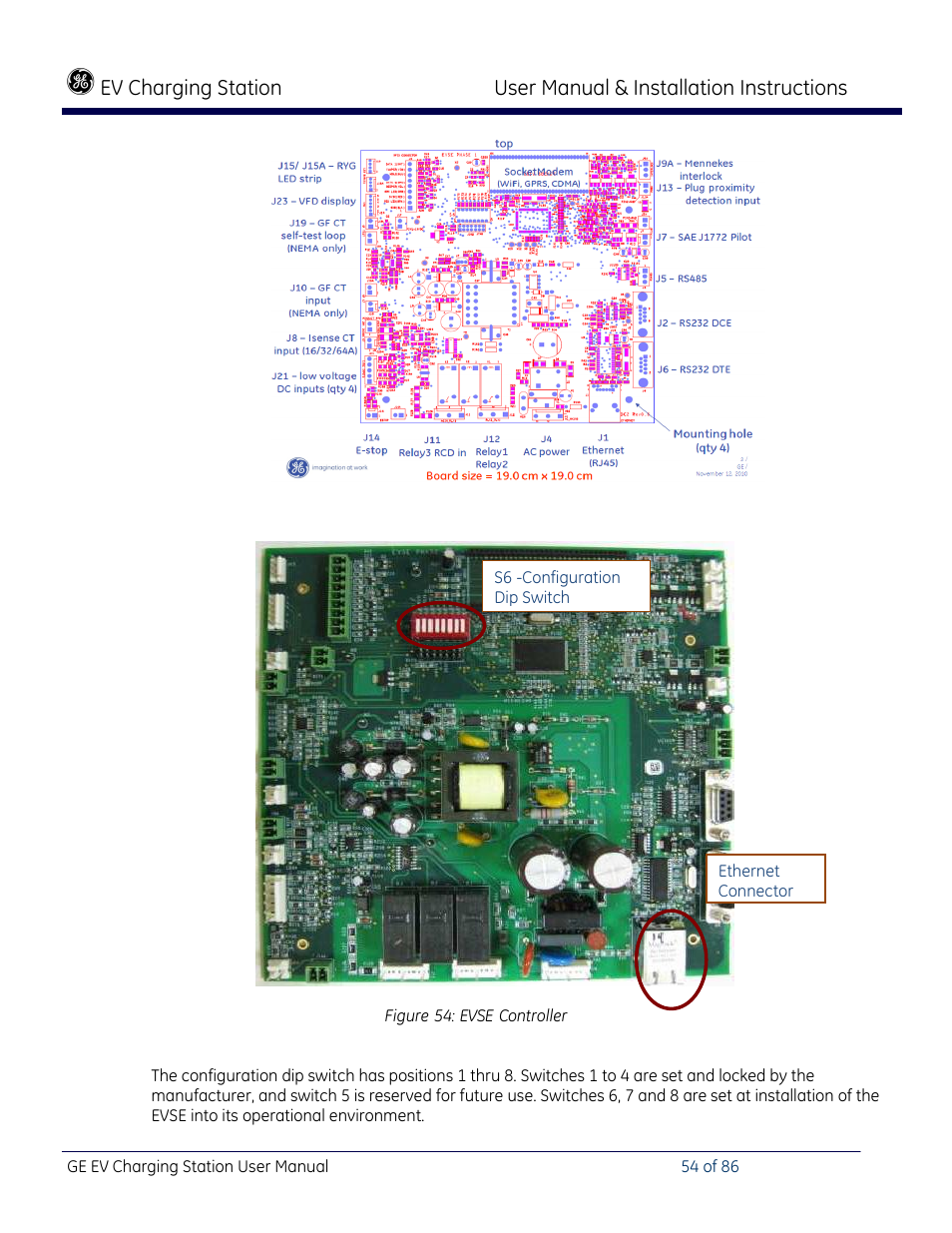 GE Industrial Solutions NEMA EVSE CHARGING STATION User Manual | Page 54 / 86