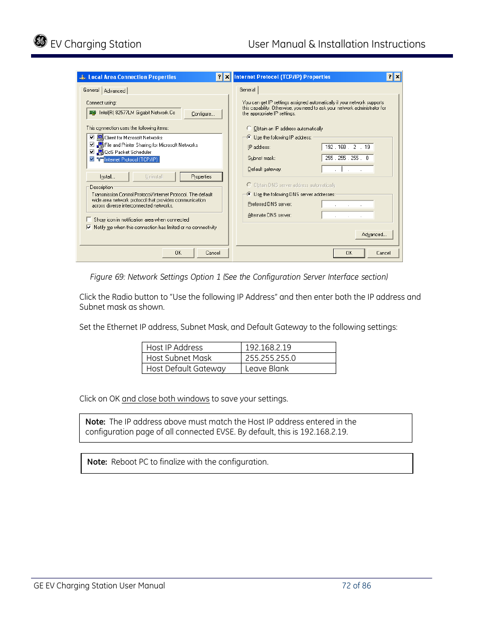 GE Industrial Solutions NEMA EVSE CHARGING STATION User Manual | Page 72 / 86
