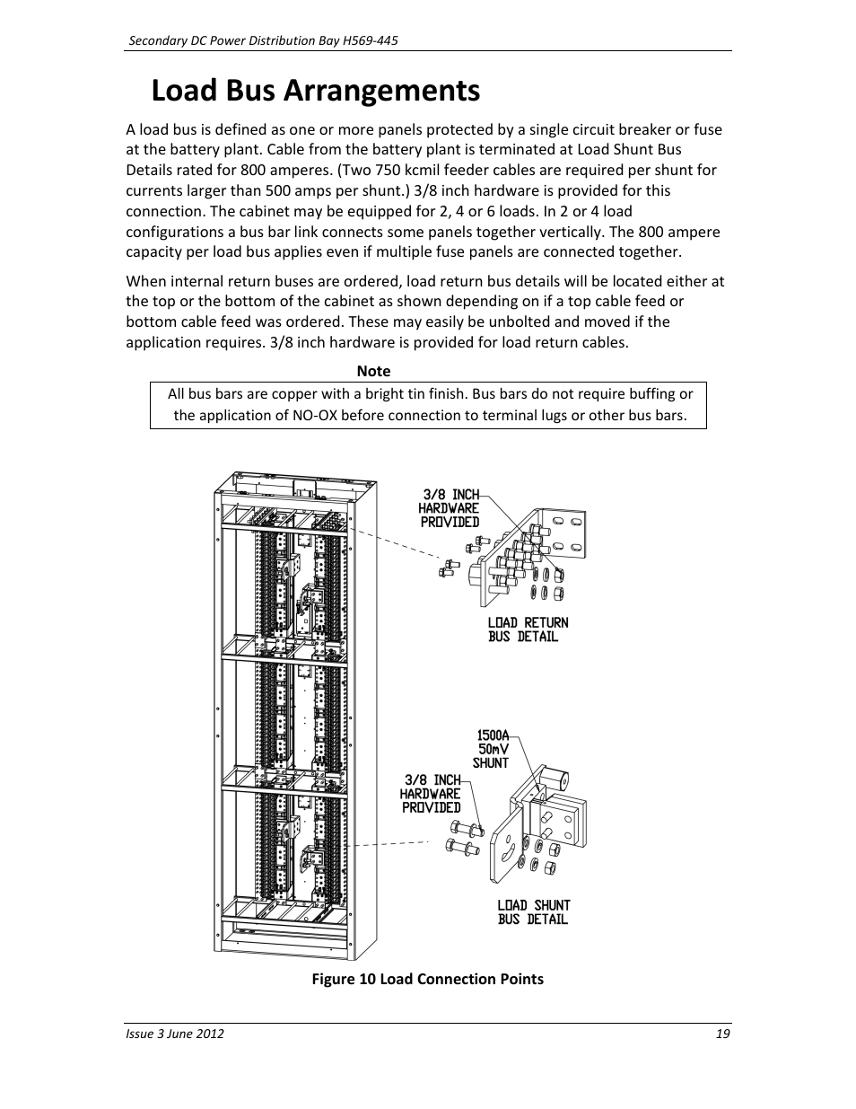 Load bus arrangements | GE Industrial Solutions BDCBB H569-445 User Manual | Page 19 / 39