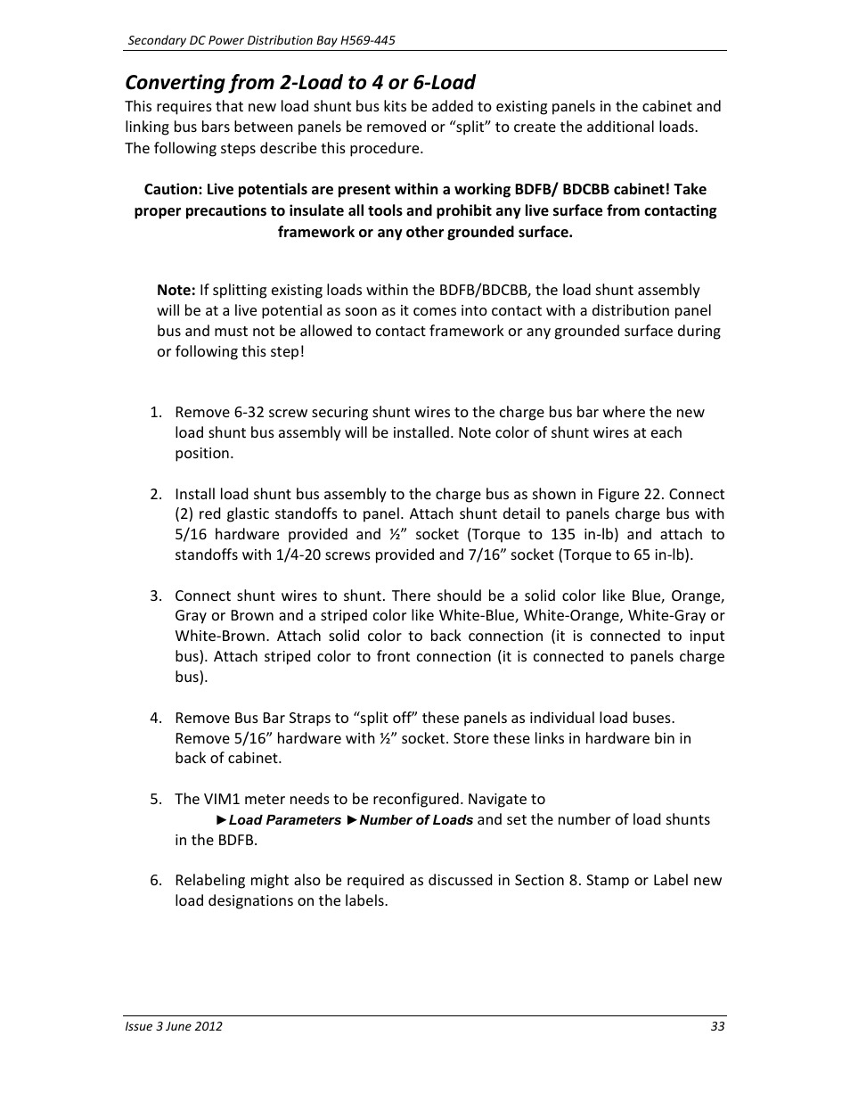 Converting from 2-load to 4 or 6-load | GE Industrial Solutions BDCBB H569-445 User Manual | Page 33 / 39