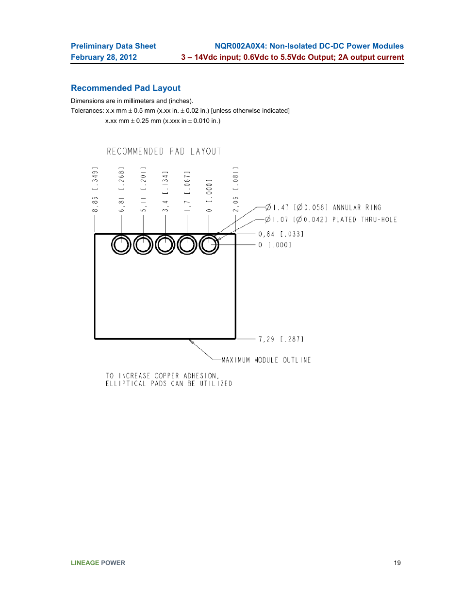 GE Industrial Solutions NQR002A0X4 User Manual | Page 19 / 20